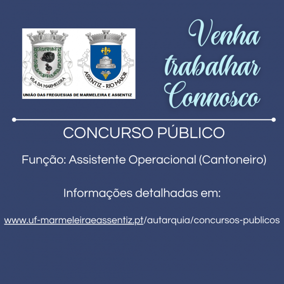 Concurso Público para admissão Assistente Operacional (Cantoneiro)